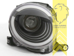 LED, schwarz, nur passend für Fahrzeuge mit Original Xenon, LED Abblendlicht / LED Fernlicht, elektrisch verstellbar - Stellmotor integriert, Eintragungsfrei / mit E-Prüfzeichen, Eintragungsfrei / mit R87 Zulassung als Tagfahrlicht